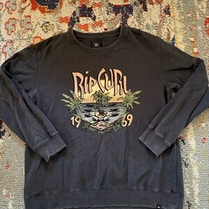 Rip Curl Charcoal Graphic Crewneck Sweater